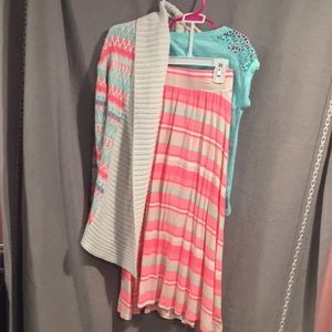 Cherokee Sweater, Shirt and Full length skirt set